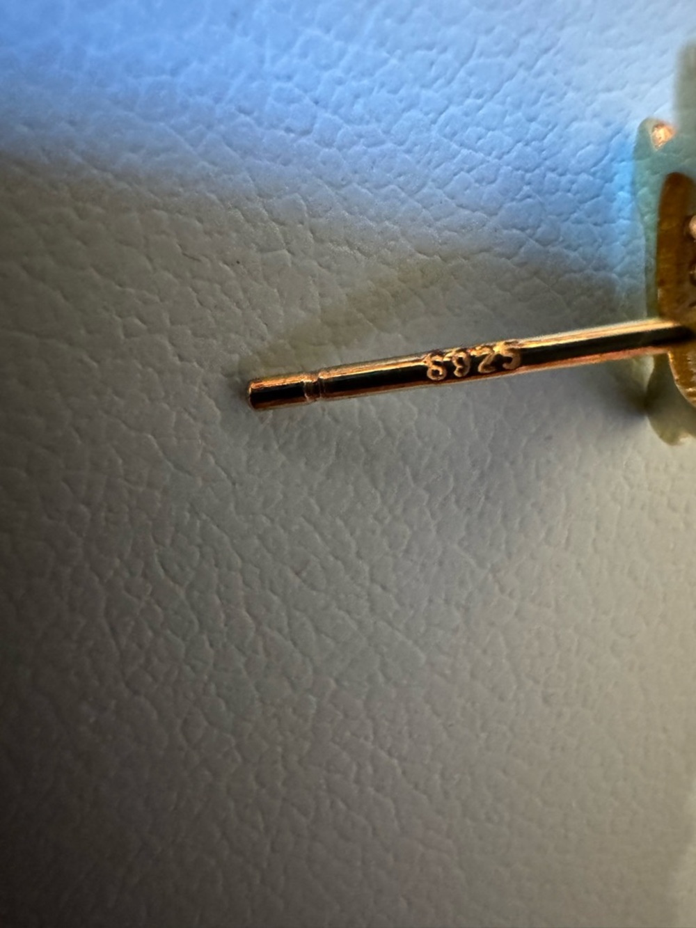 Gold S925 Turtle Moissanite Earrings - Picture 4 of 6